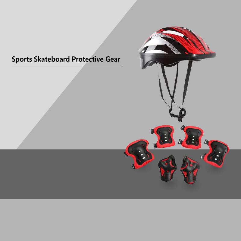 Cycling Safety Gear For Kids - 7 adet/takım çocuklar dizlikler ve dirsek