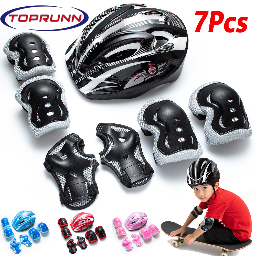 Cycling Safety Gear For Kids - 7'si 1 Arada Çocuk Koruyucu Ekipman