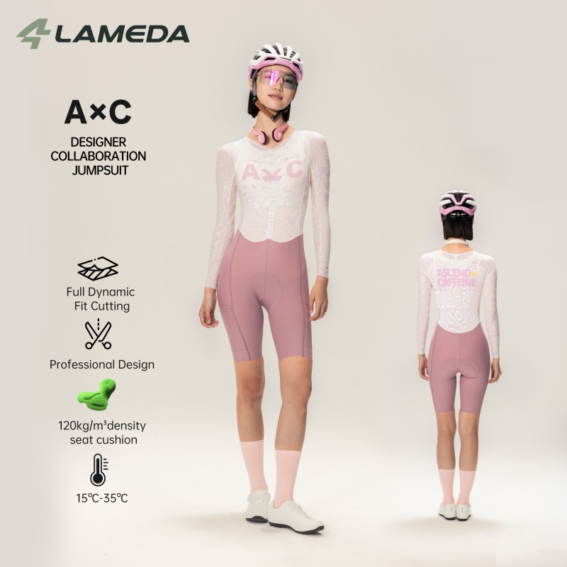 Cycling Gear Lycra - LAMEDA kadın bisiklet tulumu uzun kollu
