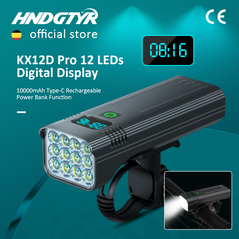 Cycling Gear Charging Station - 6-12 LEDs bisiklet ışığı Max 5000LM