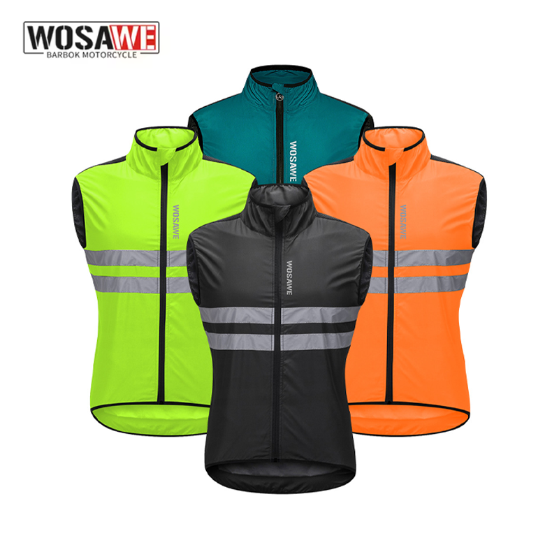 Cycling Gear Vest - WOSAWE Erkek Bisiklet Rüzgarlık Yeleği Hafif