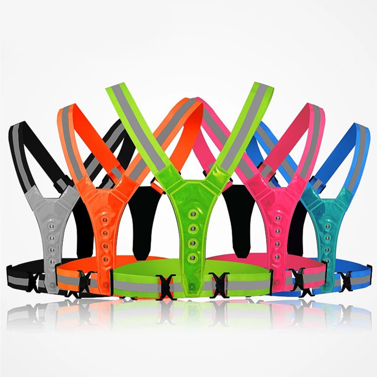 Cycling Gear Winter - Erkekler ve Kadınlar için Ayarlanabilir LED
