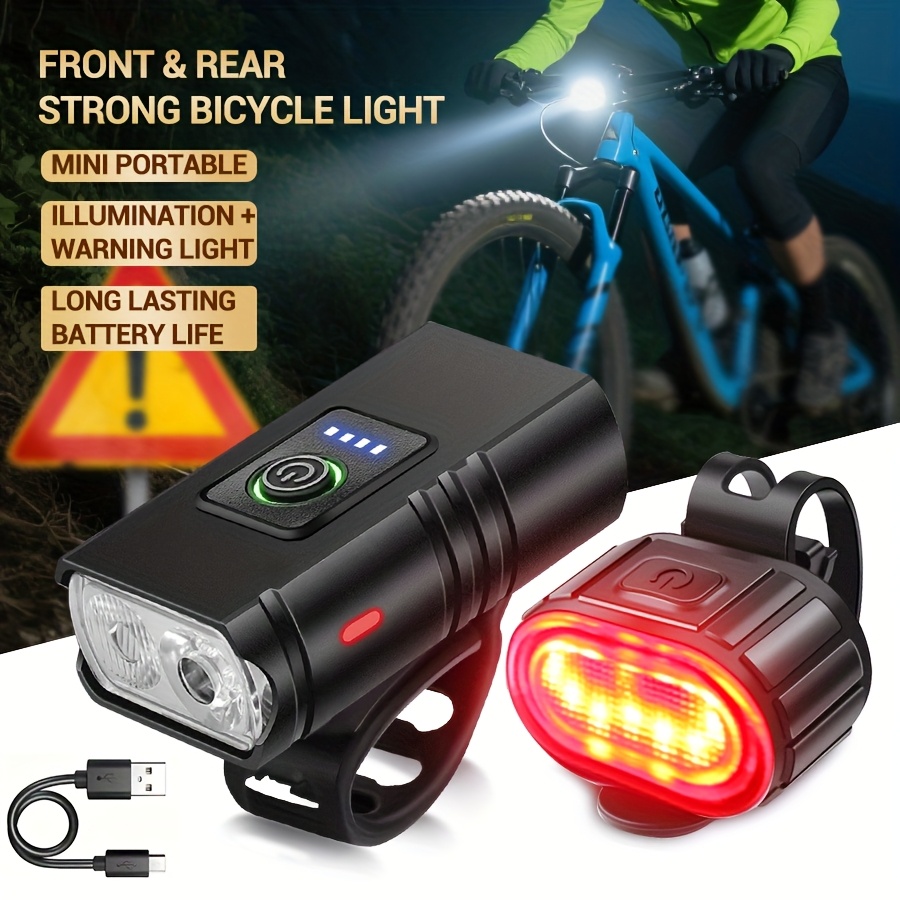 Cycling Gear Charging Station - Ön ve Arka Bisiklet Işık Seti,
