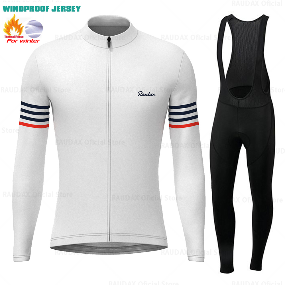 Cycling Gear Winter - Raudax kış rüzgar geçirmez polar Jersey