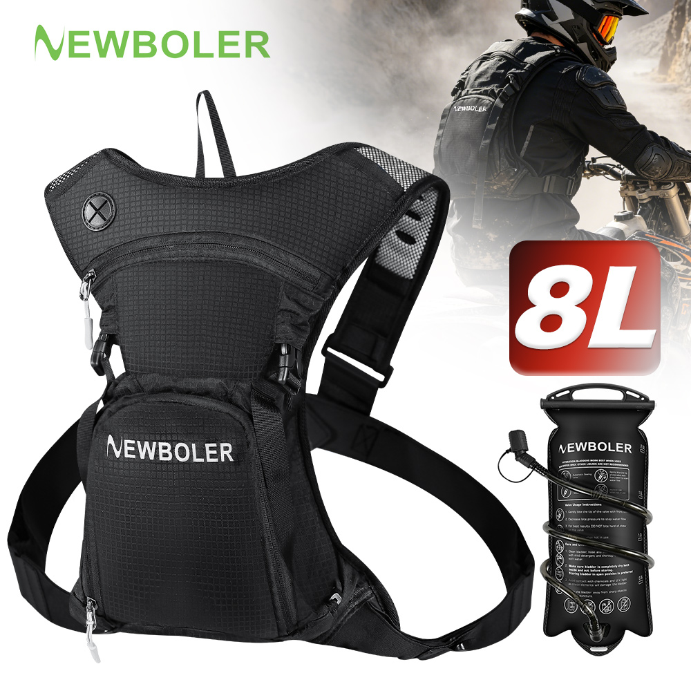 Cycling Gear Storage - NEWBOLER 8L Motosiklet Bisiklet Hidrasyon Paketi