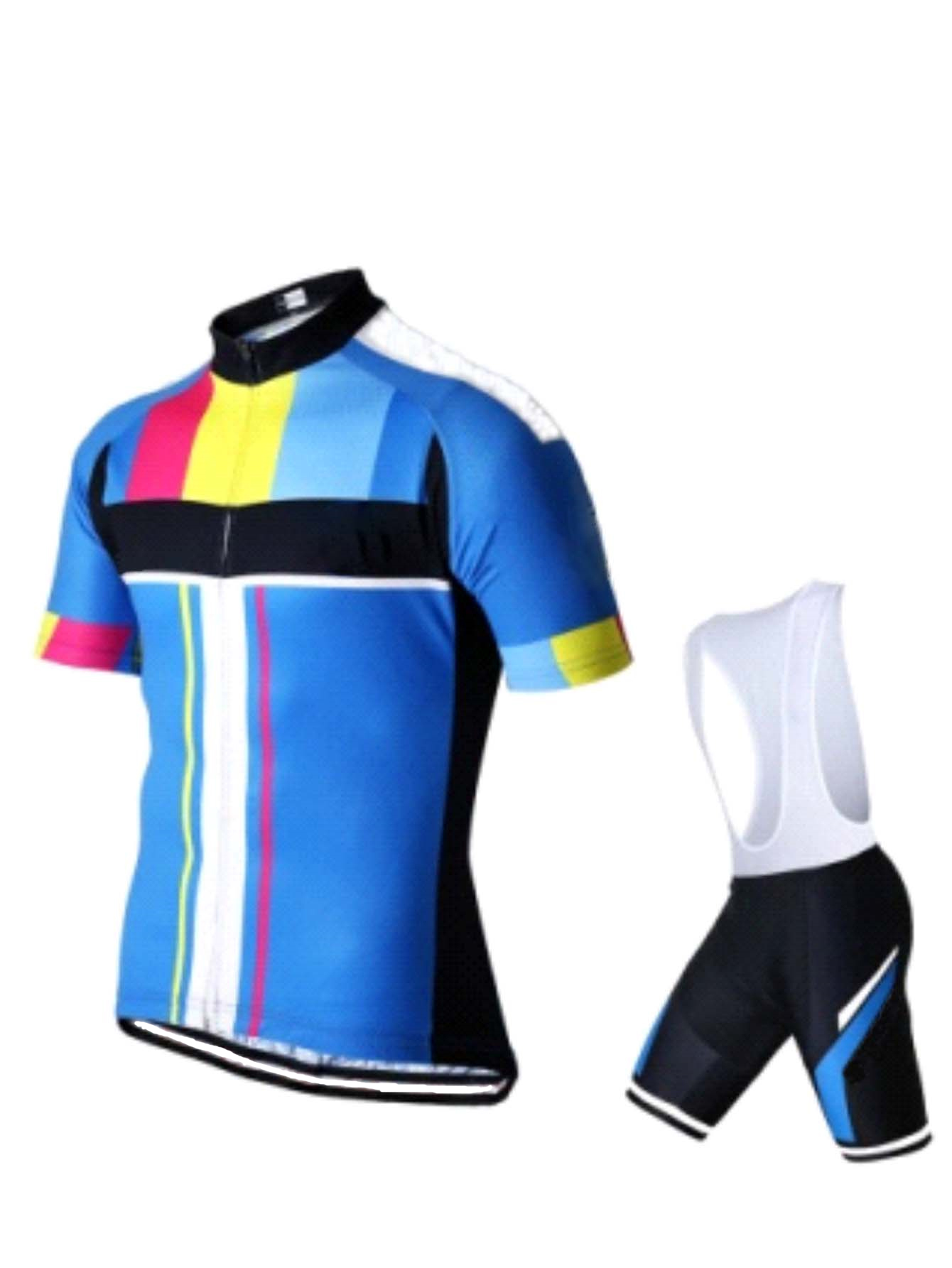 Cycling Gear Lycra - Erkek Bisiklet Forması ve Şort Takımı,