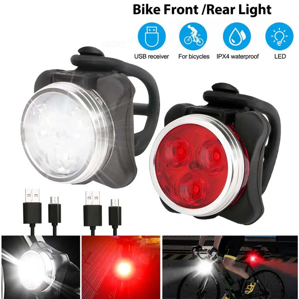 Cycling Gear Charging Station - Bisiklet Far Kuyruk Işık Açık Gece