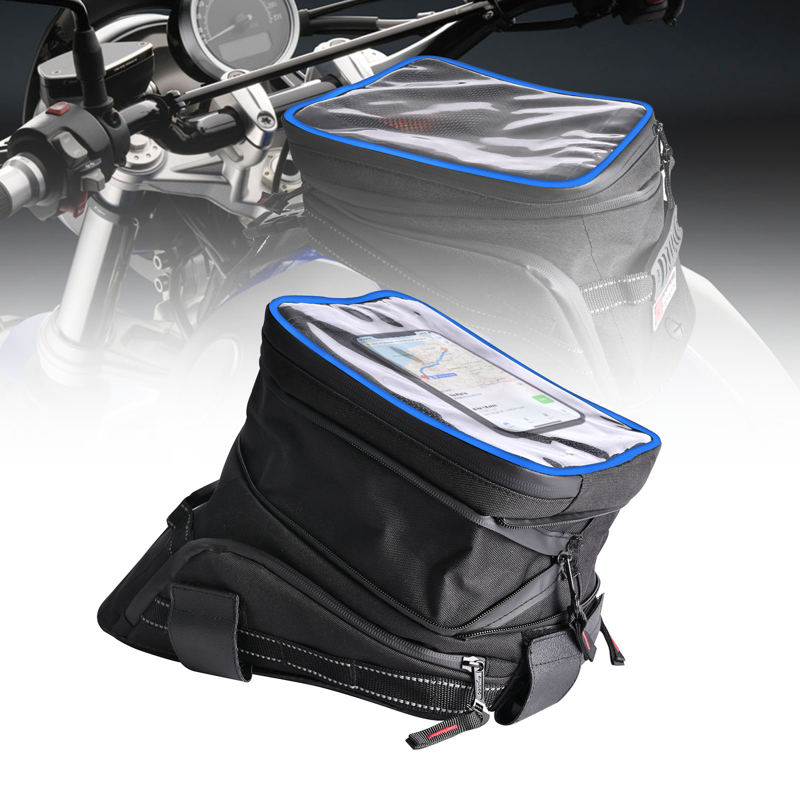 Cycling Gear Storage - Büyük kapasiteli genişletilebilir motosiklet tankı çanta