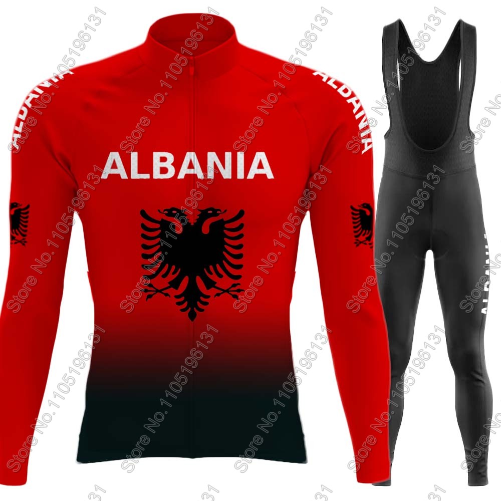 Cycling Gear Winter - Arnavutluk Milli Takımı 2026 Bisiklet Forması
