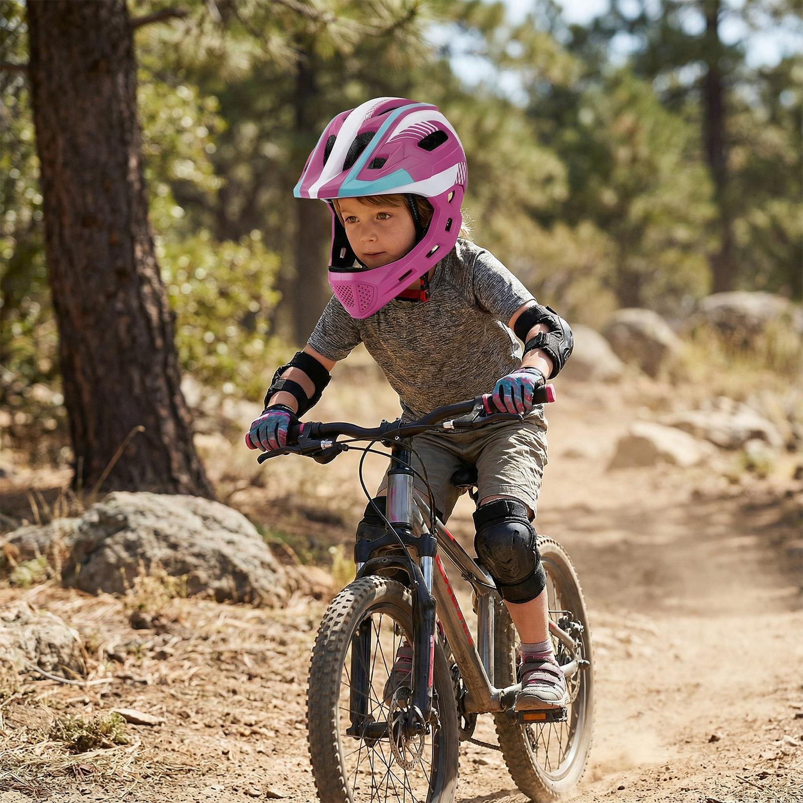 Gençlik Tam Yüz Kask Bisiklet  - Cycling Gear Beginner incelemesi ve fiyatı