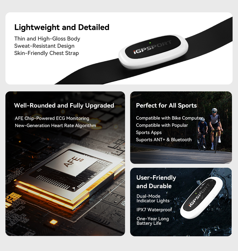 IGPSPORT HR50 nabız monitörü g - Cycling Heart Rate Monitor incelemesi ve fiyatı