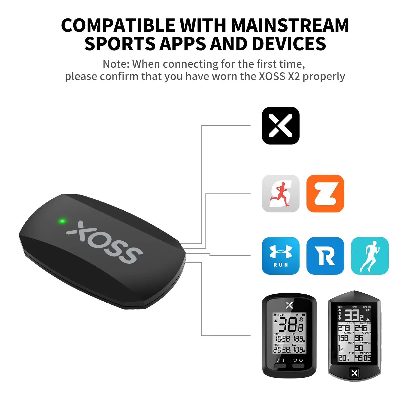 AliExpress koleksiyonu XOSS X2 - Cycling Heart Rate Monitor incelemesi ve fiyatı