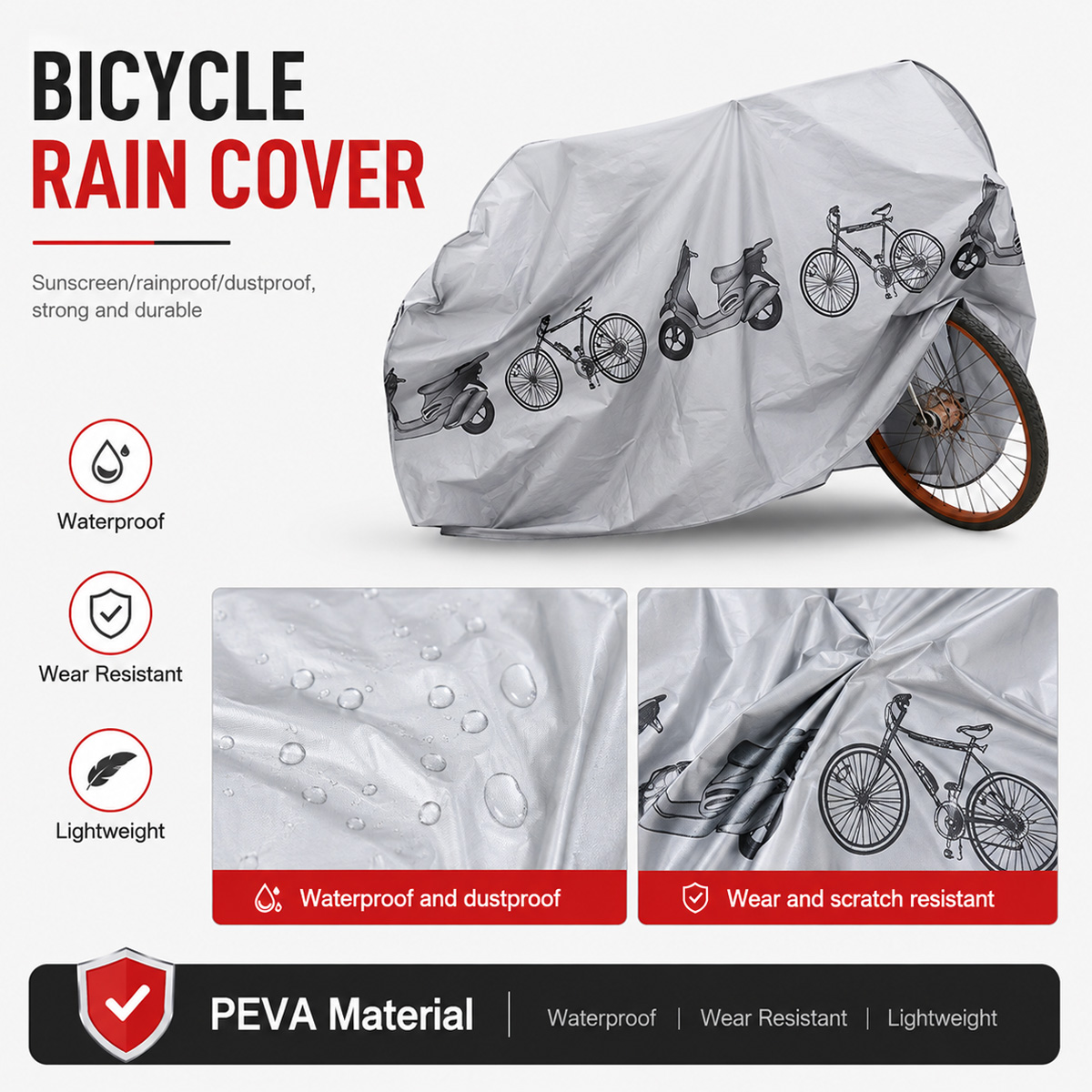 PINMOAP Evrensel Bisiklet Yağm - Cycling Gear Storage incelemesi ve fiyatı
