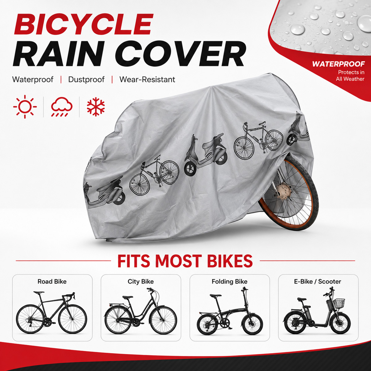PINMOAP Evrensel Bisiklet Yağm - Cycling Gear Storage incelemesi ve fiyatı
