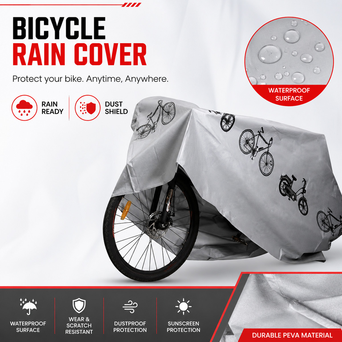 PINMOAP Evrensel Bisiklet Yağm - Cycling Gear Storage incelemesi ve fiyatı